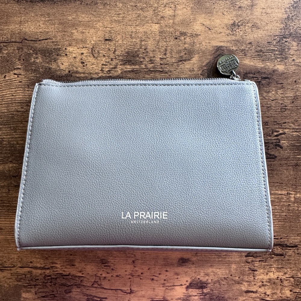 La Prairie Silver Cosmetic Bag